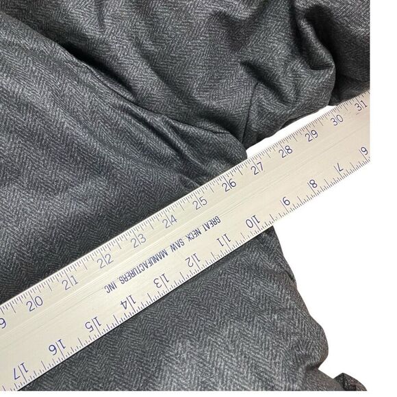 Anthropologie Bernardo WMNS 1X‎ Grey Wrap Puffer Jacket Belted Coat Long Shawl - Picture 8 of 14